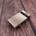 Low MOQ Men's Sliding Belt Buckle Customizable For 1 3/8" Ratchet Leather Belt KAM4