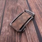 Fashion Automatic Sliding Adjustable Buckle For 1 3/8" Leather Ratchet Belt Lower Order Quantity, Customizable KAM5