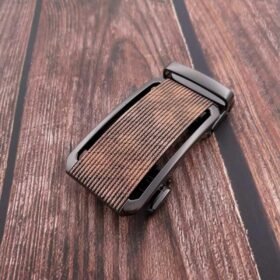 Fashion Automatic Sliding Adjustable Buckle For 1 3/8" Leather Ratchet Belt Lower Order Quantity, Customizable KAM5
