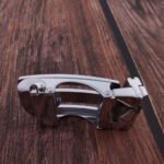 Wholesale Custom Automatic Buckle Hollow Out 40mm Ratchet Belt Buckle Only For 1 3/8 Slide Belt Strap, Automatic Click Buckle Adjustable KAM25 - Image 6