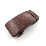 Custom Automatic Buckle of Leather Surface Ratchet Belt Buckle Only for 1 3/8 Slide Ratchet Belt Strap, Automatic Click Buckle Adjustable KAM25 - Image 2