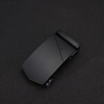 Wholesale Men's Belt Black Blank Surface Buckle Fit In 1 3/8" Ratchet leather Slide Belt ,Customizable M8 - Image 2