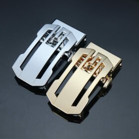 Wholesale 3 Colors Men's Hollow-Out Automatic Sliding Belt High-end Corporate Image Level Buckle For 1 3/8" Men's Ratchet Leather Belt, Multiple Styles Available M9