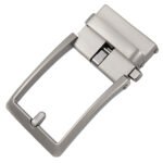 Professional mens business automatic belt buckle silver finish LY36-0167