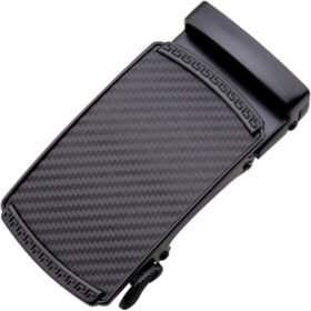 carbon fiber pattern/matte black buckle