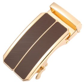Brown Twill Patch/Gold Base Buckle