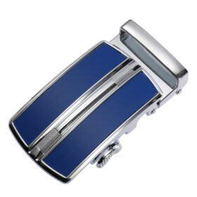 Blue Rubber Plate / Chrome