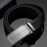 Custom Logo Business Men's Belts | Automatic Alloy Buckle | MOQ 300 Wholesale DC-8606 - Image 3