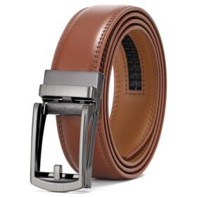 DC-8609 Wholesale Minimalist Ratchet Belts with Custom Logo for Business