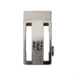 Wholesale Bonitogo Custom design MOQ 300 Business-style, light luxury, fashionable and simple alloy automatic buckle men's belt DC-8605 - Image 3