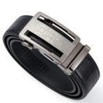 Wholesale Bonitogo Custom design MOQ 300 Business-style, light luxury, fashionable and simple alloy automatic buckle men's belt DC-8605 - Image 6
