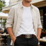 Wholesale Bonitogo DC8601 Luxury Men's Business Belt – Automatic Buckle & Private Custom Design - Image 3