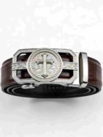 About Gothic Embossed Edition Cross Buckle Belt