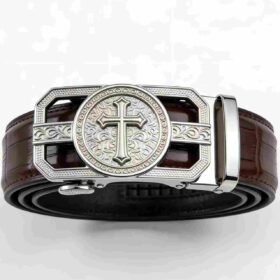 About Gothic Embossed Edition Cross Buckle Belt