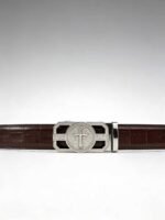 Wholesale Bonitogo Gothic Embossed Edition Cross Buckle Leather Belt - Image 7