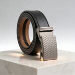 Wholesale Bonitogo High-end hardware honeycomb pattern automatic buckle men's belt dancreation-8621 - Image 2