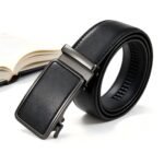 Wholesale Leather-Faced Automatic Buckle Belts - DC8608 Business Series - MOQ 300 - Image 2
