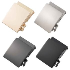 Automatic Alloy Belt Buckle LY36-26264 - 4 Color Options (Gold, Brushed Silver, Matte Dark Gray, Matte Black) - Men's Fashion Automatic Buckle