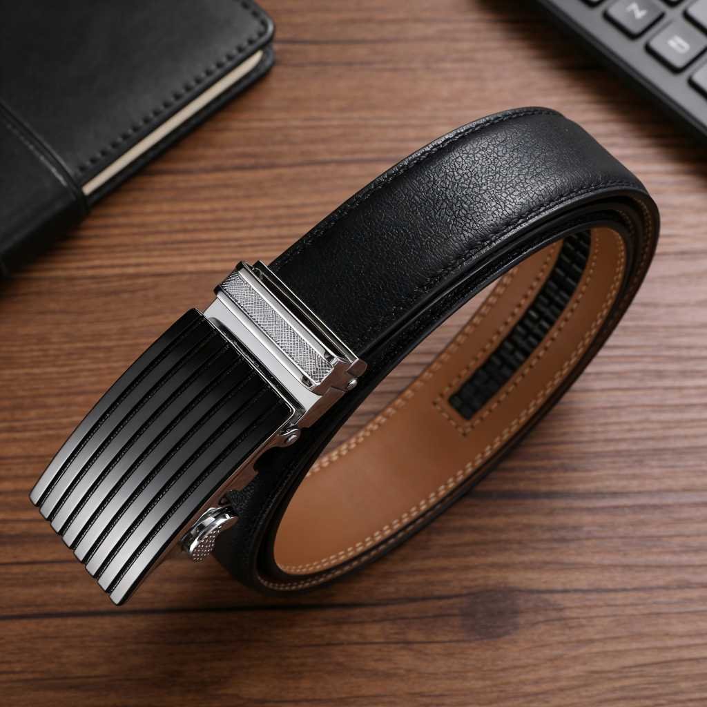 Men's Automatic Buckle Business Minimalist Belt (6) Men's Automatic Buckle Business Minimalist Belt