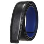 Men's Split Leather Automatic Ratchet Belt Strap