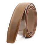Men's Split Leather Automatic Ratchet Belt Strap