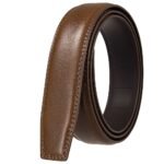 Men's Split Leather Automatic Ratchet Belt Strap
