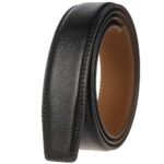 Men's Split Leather Automatic Ratchet Belt Strap