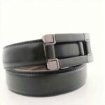 Wholesale Bonitogo Men's automatic buckle business belt with metal and leather trim dancreation-8616 - Image 4