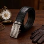 Wholesale Bonitogo Men's automatic buckle high-grade alloy retro braided craft belt dancreation-8622 - Image 3