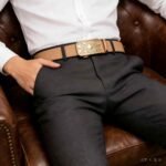 Wholesale Bonitogo Minimalist Luxury Geometric Design Men's Automatic Buckle Belt dancreation-8626 - Image 3