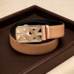 Wholesale Bonitogo Minimalist Luxury Geometric Design Men's Automatic Buckle Belt dancreation-8626 - Image 6