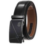 Ratchet Belt ,Split Leather,Automatic Buckle,Fashion,Minimalist