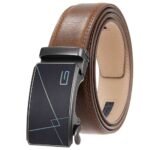 Ratchet Belt ,Split Leather,Automatic Buckle,Fashion,Minimalist