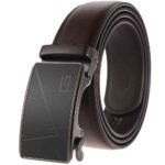 Ratchet Belt ,Split Leather,Automatic Buckle,Fashion,Minimalist