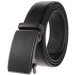 Ratchet Belt ,Split Leather,Automatic Buckle,Fashion,Minimalist