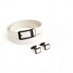 Wholesale Bonitogo Simple and casual men's alloy rhythm buckle belt dancreation-8645 - Image 2