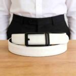 Wholesale Bonitogo Simple and casual men's alloy rhythm buckle belt dancreation-8645 - Image 3
