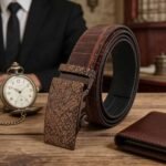 Wholesale Bonitogo Snake-pattern alloy automatic buckle fashion business crocodile leather men's belt dancreation-8623 - Image 18