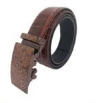 Wholesale Bonitogo Snake-pattern alloy automatic buckle fashion business crocodile leather men's belt dancreation-8623 - Image 19