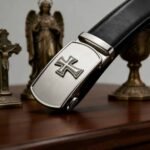 Wholesale Bonitogo Armor of Faith Cross Belt: Premium Leather Automatic Buckle DS006 - Image 2