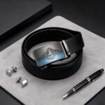 Bonitogo Wholesale Leather Belt – Personalized Mountain Relief Buckle for Outdoor & Sports – Bulk Custom Order DC8657 - Image 8