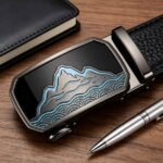 Customized Landscape Automatic Buckle Leather Belt - Wholesale B2B Corporate & Club Gift - Personalized Father’s Day Collection DC8658 - Image 2