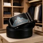 Customized Landscape Automatic Buckle Leather Belt - Wholesale B2B Corporate & Club Gift - Personalized Father’s Day Collection DC8658 - Image 3