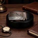 Bonitogo Wholesale Leather Belt – Personalized Mountain Relief Buckle for Outdoor & Sports – Bulk Custom Order DC8657 - Image 10
