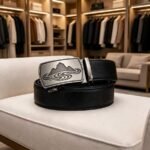 Bonitogo Mountain & River Leather Belt | Premium Father's Day Gift for Men | Bulk Wholesale DC8659 - Image 4