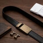 Men's Automatic Ratchet Belt - Bronze Alloy Buckle with Durable Leather Strap | Wholesale Supplier DC8654 - Image 6