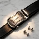 Wholesale Baseball Ratchet Belt with Silver Embossed Buckle - Model DC8672 - Image 4