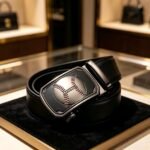 Wholesale Baseball Theme Automatic Belt – Custom Logo Sport Buckle, Leather Strap DC8673 - Image 7