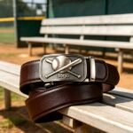 Wholesale Custom Baseball Automatic Belt – Sport Ratchet Buckle, Premium Leather DC8675 - Image 3