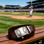 Wholesale Baseball Stitch Sport Belt – Custom Ratchet Buckle, Premium Leather DC8674 - Image 8